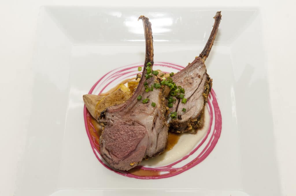 Lambchops - one of the many great meals that can be enjoyed at Newman's Restaurant in Saluda, NC