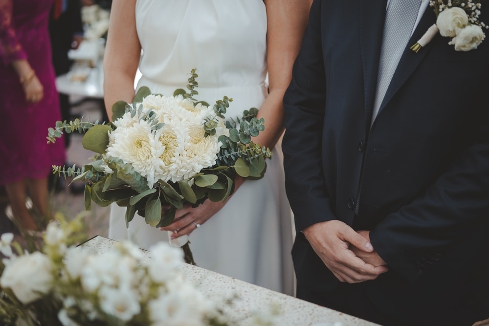 Couple taking advantage of Elopement packages in Nc, and getting married at our top-rated North Carolina wedding venue