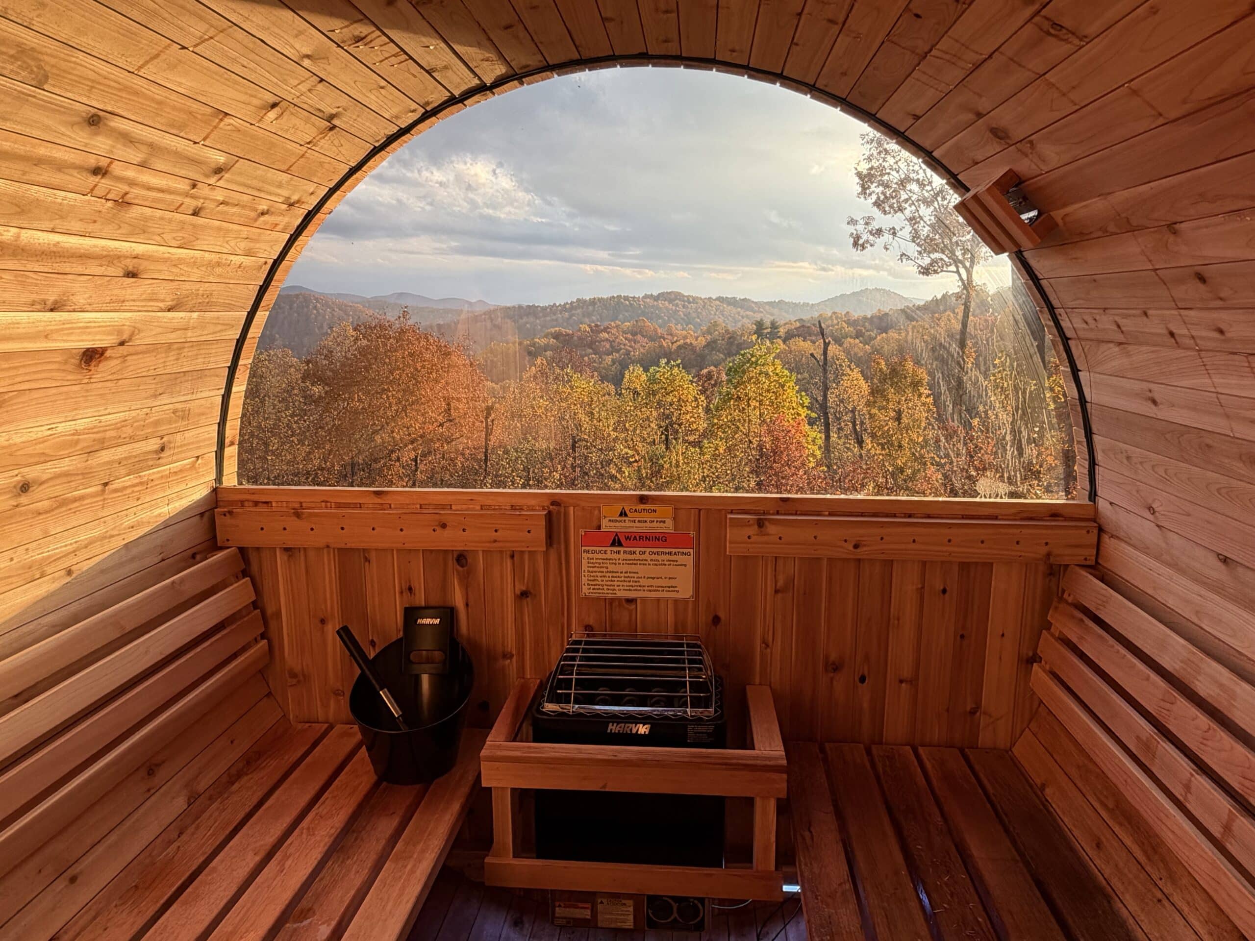 Everything You Need to Know About the Biltmore Estate in North Carolina 2 Stay at the most Romantic Getaway in NC and enjoy this view from our sauna, overlooking the Western North Carolina mountains.