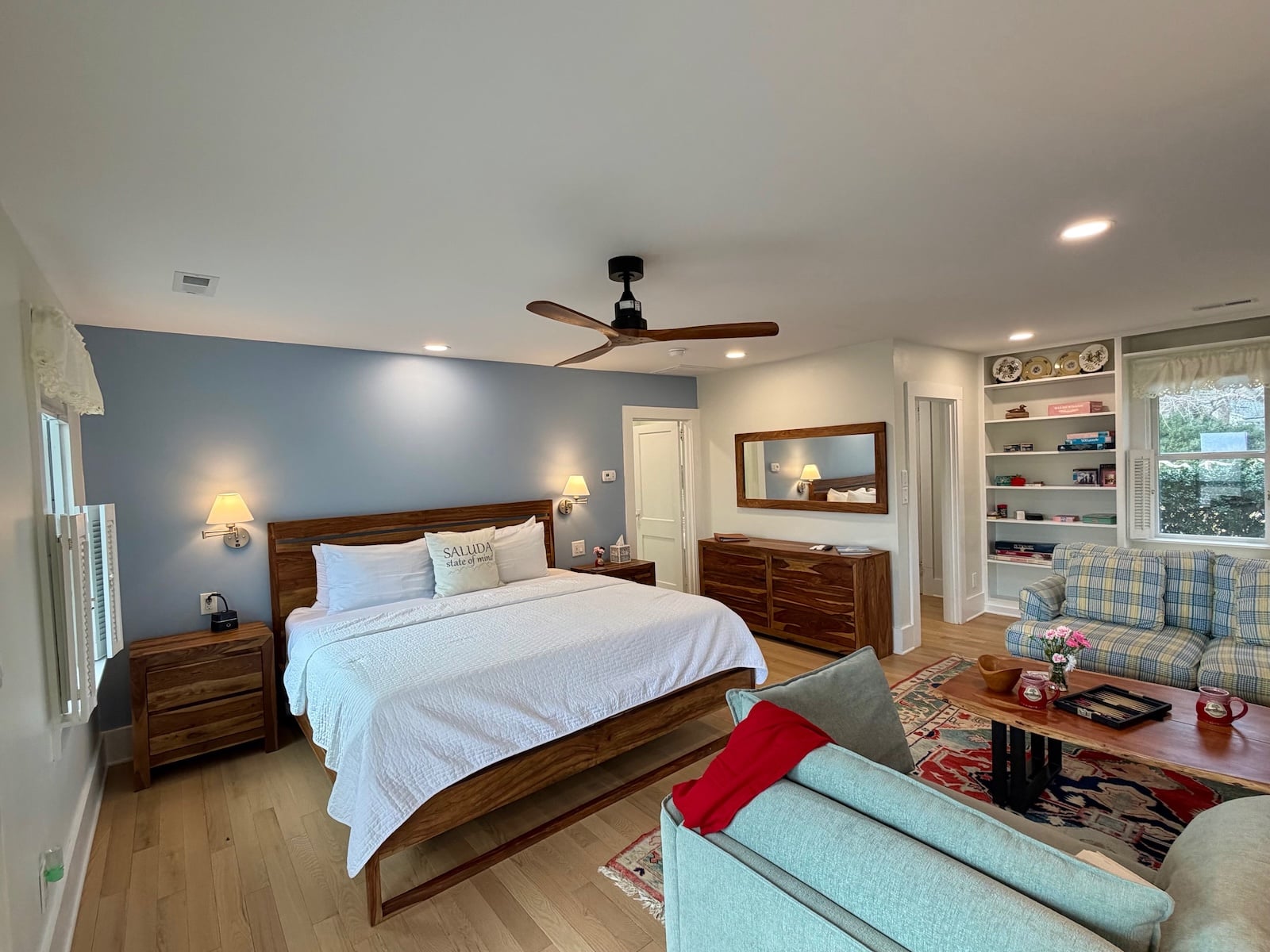 If you're wondering where to stay near Asheville, NC look no further than The Orchard Inn and Spa. Enjoy a spacious cottage with a king bed, living area, and kitchen. 