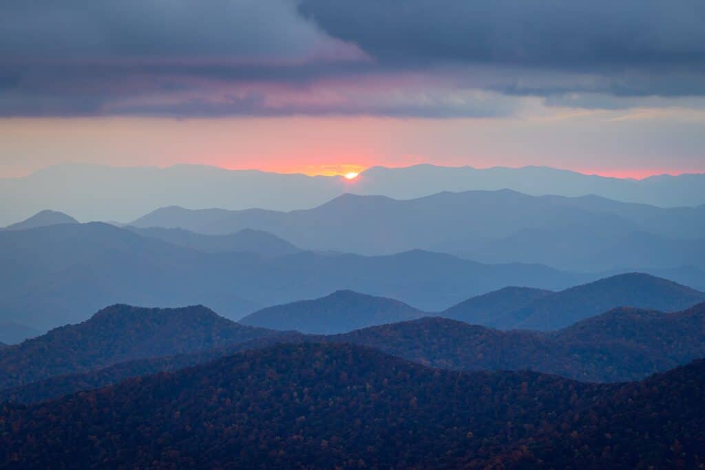 Why Saluda Is One of the Best Small Towns in North Carolina 1 The Blue Ridge Parkway just outside of Saluda, NC, one of the best small towns in North Carolina.